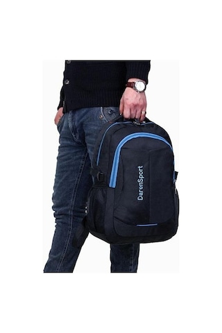 Aubyhe Erkek Çift Askılı Sırt Çantası - Öğrenci/seyahat/notebook İçin Büyük Kapasiteli, Siyah Küçük Boy Diğer