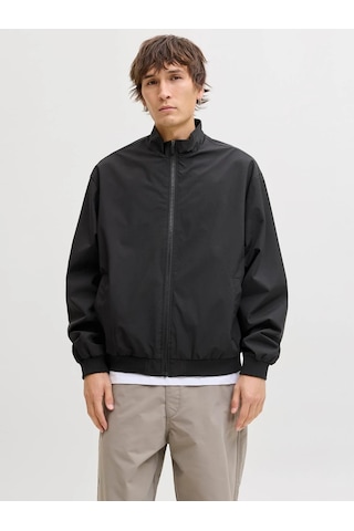 Jack & Jones Jack&jones Jjecharge Stand Collar Erkek Bomber Ceket 12288895 Siyah