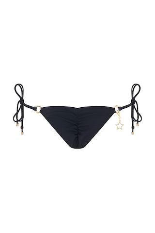 Agent Provocateur Malisa Bağcıklı Bikini Altı - Lüks Italyan Kumaş, Spf 50+, Hızlı Kuruyan, Modern Tasarım Siyah