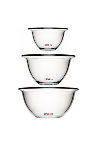 Paşabahçe 3 Parça Arda Türkmen Hazırlık Seti Karıştırma Kabı