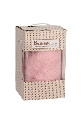 Özdilek Kutulu Embos Bebek Battaniyesi 100x120 Pembe