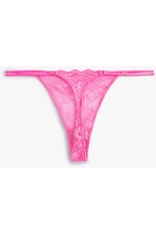 Koton Dantelli String Külot Pembe 4slk30206mk