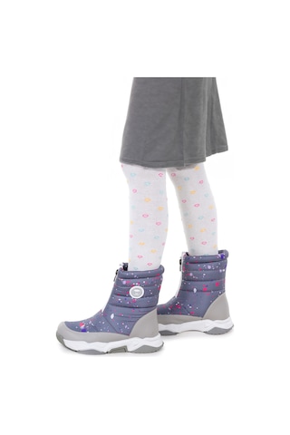 Kiko Kids Mars Fermuarlı Kız Çocuk Kar Botu Füme - Fuşya Füme - Fuşya
