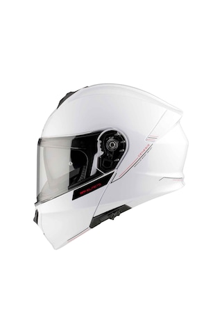 Mt Genesis Sv Solid A0 Çene Açılır Kask Beyaz