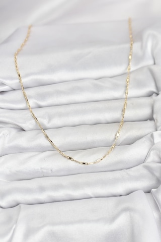 Cm 14k Gold Renk Pirinç Ataç Zincir 60 Cm Kadın Kolye Diğer