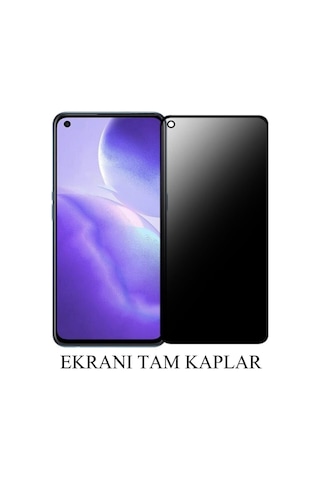 Oppo A55 Mat Hayalet Privacy Tam Kaplayan Kırılmaz Seramik Nano Ekran Koruyucu