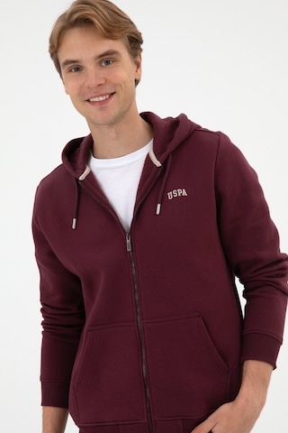 U.S. Polo Assn. Erkek Regular Fit Koyu Bordo Şardonlu Örme Hırka 50313755-VR177