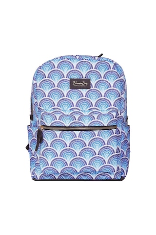 Bloominbag Calm Waves 13-14 İnç Laptop / Macbook Sırt Çantası Mavi - Beyaz