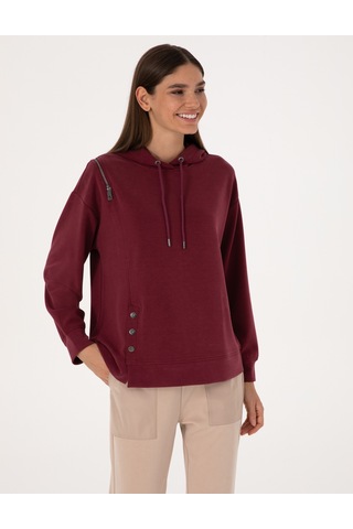Pierre Cardin Kadın Vişne Sweatshirt 50309057-vr223 Vişne