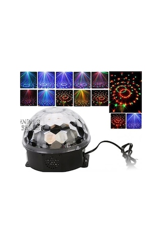 Kumandalı Kristal Led Rgb Disko Topu Gün Işığı