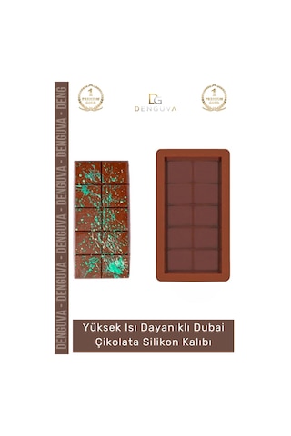Çikolatakalıbı Esnek Kaliteli Profesyonel Mutfak Tasarım Isı Dayanıklı Dubai Çikolata Silikon Kalıb Çok Renkli