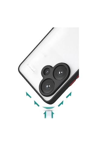 Newface Xiaomi Redmi Note 13 Pro Plus Kılıf Montreal Silikon Kapak - Siyah Resimdeki