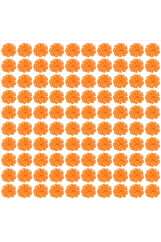 Gatherco Kadife Çiçeği Başları Toplu, Çelenk El Sanatları İçin 100 Adet Yapay Çiçek Başları, İpek Kadife Çiçeği Sahte Çiçekleri, Turuncu Diğer