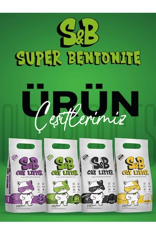 Friends S&B Super Bentonite Natural Topaklaşan Kedi Kumu 20 L