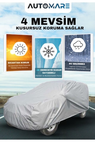 Hatchback Araçlara Uyumlu Premium Kalite Oto Araba Brandası - Örtüsü