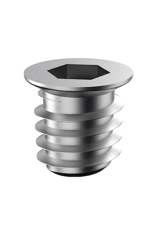 50 Adet Metal Düz Dişli Dübel Ahşap Dübeli M6 8x13 Diş Çinko Mobilya Bağlantı Ünite Birleştirme
