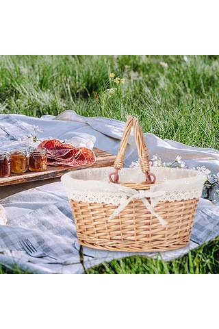Homyl Çiftlik Evi Bahçe Düğünü Için Tutamak Rattan Beyaz