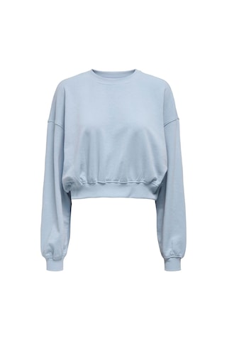 Only Onlbella L/s Crop O-neck Mavi Kadın Sweatshirt Mavi