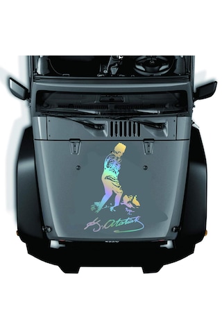 Hologramlı Janjanlı Kocatepe Ve Atatürk İmza Sticker 02524 30x20 Cm