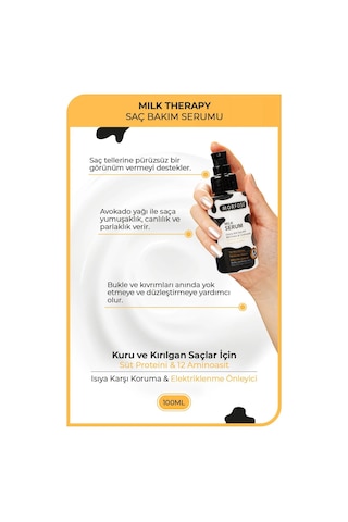 Milk Therapy Kremsi Saç Serum 100 Ml - Onarıcı Bakım - Mrfs