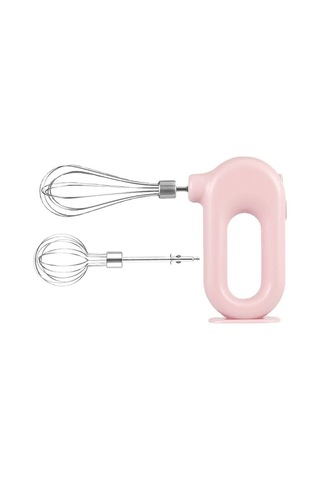 Fortunelane 4 Vitesli Kablosuz Ev Krema Çırpıcı, Li-poly Pil, Çıkarılabilir Çubuk, Pembe Pembe