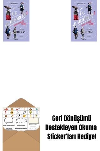 Üç Silahşörler 5 - Demir Maskeli Adam + Üç Silahşörler 5 - Demir Maskeli Adam Ciltli + Okuma Sticker'ları