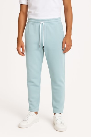 Erkek Düz Paça 3 İplik Şardonlu Rahat Kesim Premium Kumaş Eşofman Altı Mavi