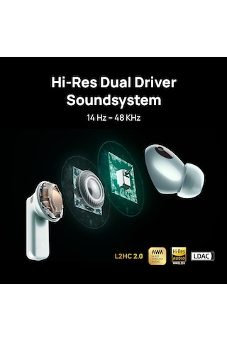 Huawei Freebuds Pro 3, Yüksek Çözünürlüklü Çift Sürücülü Ses Sistemi, Akıllı Anc 3.0, Kristal Netliğinde Aramalar, 31 Saate Kadar Pil Ömrü, Android Ve İos, Şık Ergonomik Tasarım, Almanca Versiyon, Beyaz Diğer