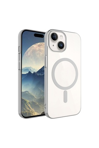 Apple Uyumlu iPhone 15 Plus Zore Wireless Şarj Özellikli Pixel Magsafe Kapak