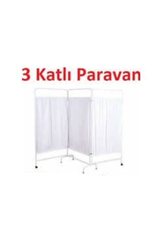 Muayene Masası + 3 Katlı Paravan İle Birlikte