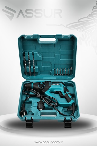 Assur ASR507 250W Darbeli Kırıcı Delici Hilti Mavi