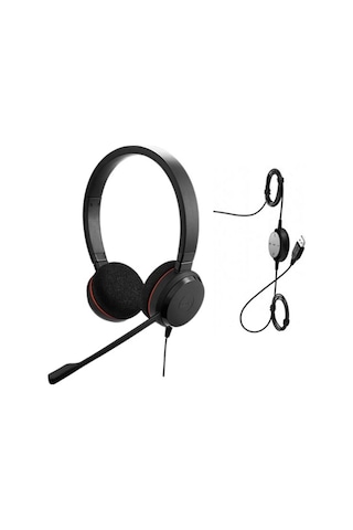 Jabra Evolve 20 Duo USB NC Mikrofonlu Kulak Üstü Kulaklık