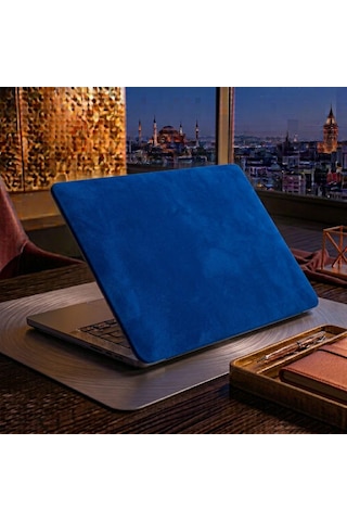 Kendinden Yapışkanlı Alcantara Laptop Kaplama 48x30 Cm Süet Doku Arka Kapak Çizilme Önleyici Koruyucu Skin Saks