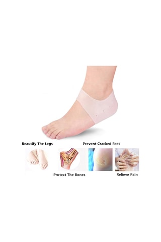 Silikon Topuk Koruyucu Ayaklar Için Silikon Jel Topuk Bardak Hielspoor Kuruş Topuklu Plantar Fasiit Jel Tabanlık Silikon Çorap