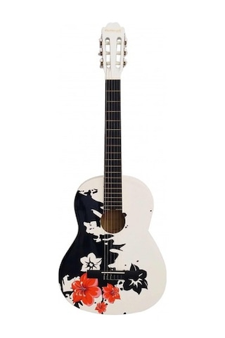 Masterwork Mwc3900Wh Model Resim Baskılı 4/4 Tam Boy Klasik Gitar