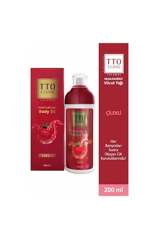 Tto Clinic Vücut Yağı Çilek Çay Ağacı Yağı Tea Tree Oıl 200 ML