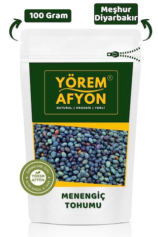 Yörem Afyon Meşhur Diyarbakır Yeni Mahsul Kavrulmamış Menengiç Tohumu, Çitlenbik 100gr.