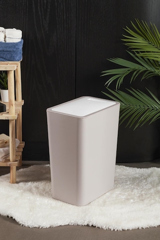 Perotti 13248 Taupe White Molly 12 Litre Click Çöp Kovası Beyaz