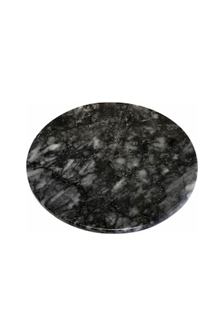 Lux & Marble Black Moon, Yuvarlak Siyah Mermer Sunumluk