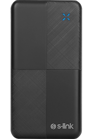 S-link Ip-g12n 10000mah Micro+usb+ Type-c Giriş+çıkış Siyah Taşınabilir Pil Şarj Cihazı Powerbank Siyah