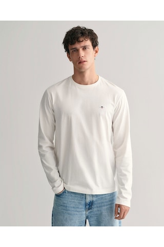 Gant Erkek Sweatshırt 2004049-113 2004049-113 Beyaz Beyaz