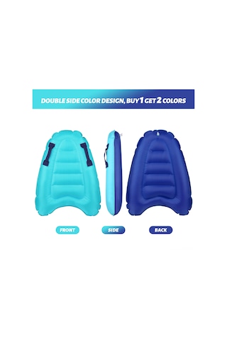 Geeksen Mavi Pvc-polyester Oxford Materyalinde 100 Kg Yük Taşıyan 69x52x13 Cm Şişme Sörf Tahtası