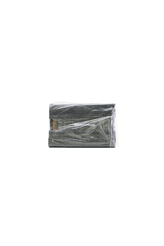 Gri Dikdörtgen 40x30cm - Y:60cm Bambu Ahşap Kirli Çamaşır Sepeti Seyyar Kapaklı Kumaş Çantalı İp Kulplu Çok Renkli