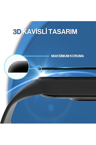 Xiaomi Redmi Watch 3 Uyumlu 3d Cam Full Ekran Koruyucu