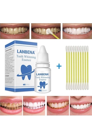 Lanbena Diş Parlatıcı Beyazlatıcı Solüsyon Diş Taşı ve Leke Temizleyici 10 ML