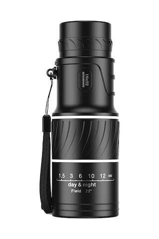 Dürbün Monocular Monoküler Teleskop Profesyonel Zoom 16x52 Siyah