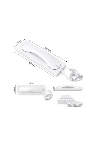 Powermaster Pm-39123 Retro Nostaljik Type C Girişli Telefon Ahizesi