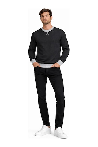 Alexander Gardi Bisiklet Yaka Basic Sweatshirt Unx-145901 Siyah