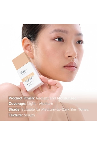 The Purest Solutions Nemlendirici & Canlandırıcı Serum Fondöten Spf 50, 30 Mililitre Orta/koyu Ton
