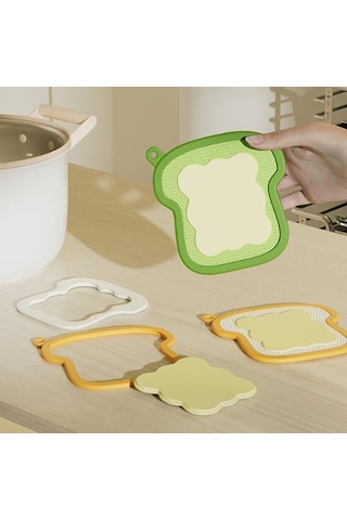 Sones 3'ü 1 Arada Çıkarılabilir Isı Koruma Pedi Ev Tipi Isıya Dayanıklı Masa Üstü Yer Matları Yeşil